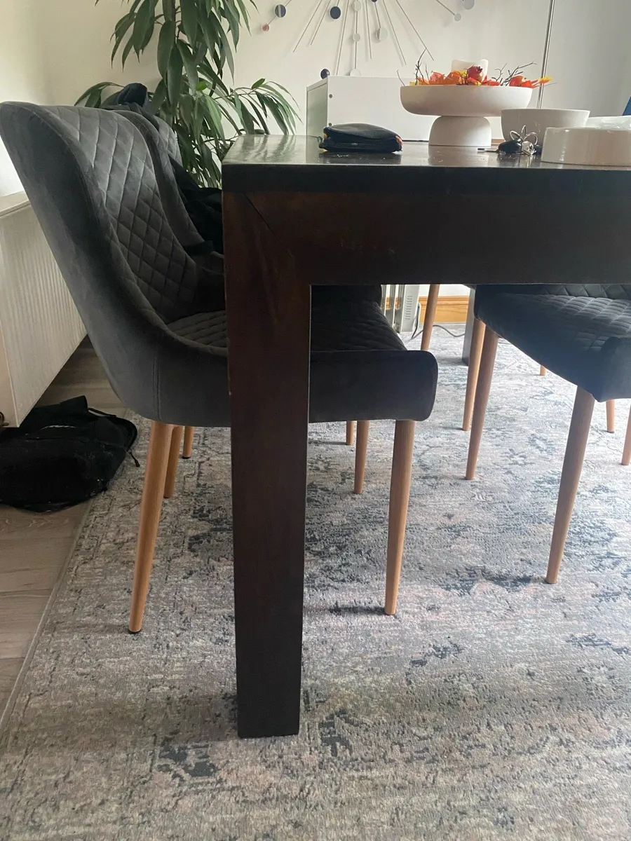 Solid Wood Dining Table - Image 4