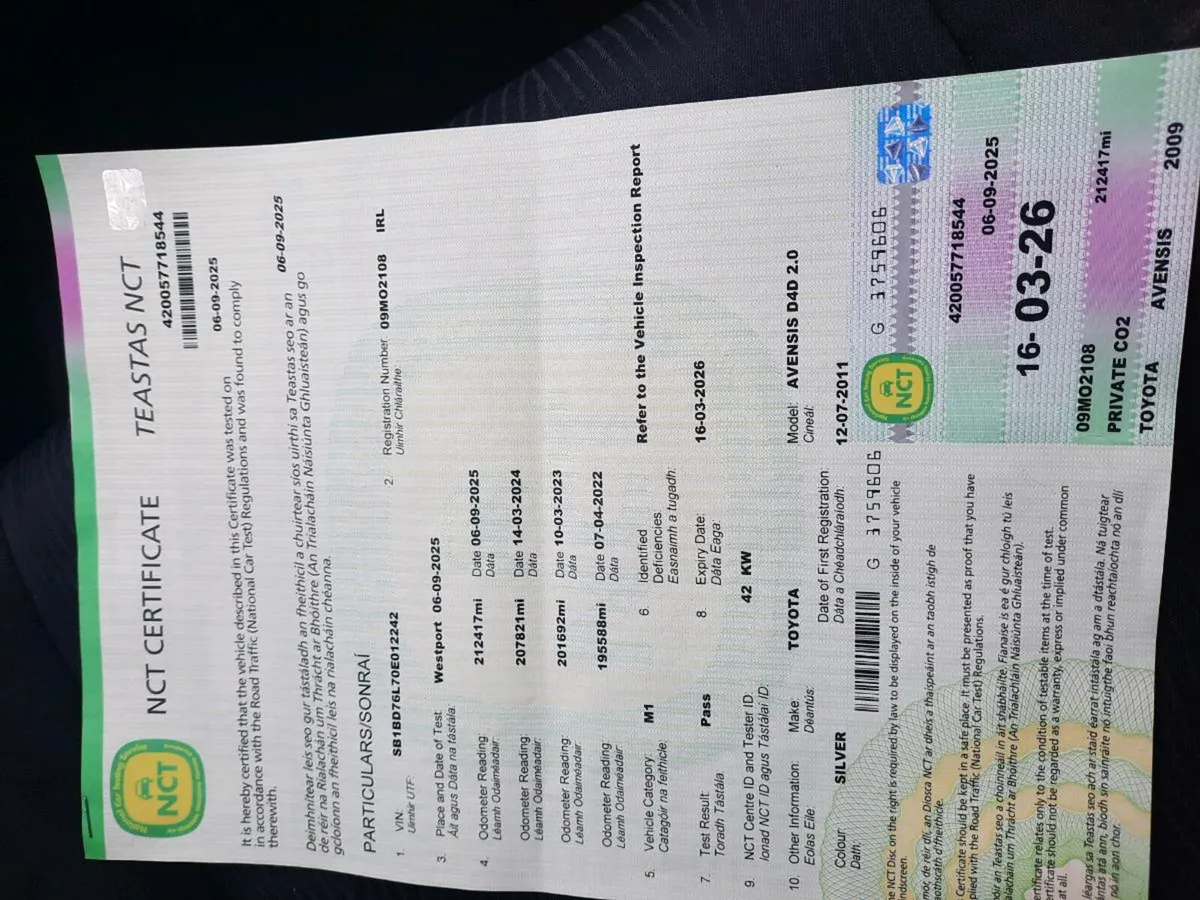 Toyota Avensis ‐ New NCT - Image 3