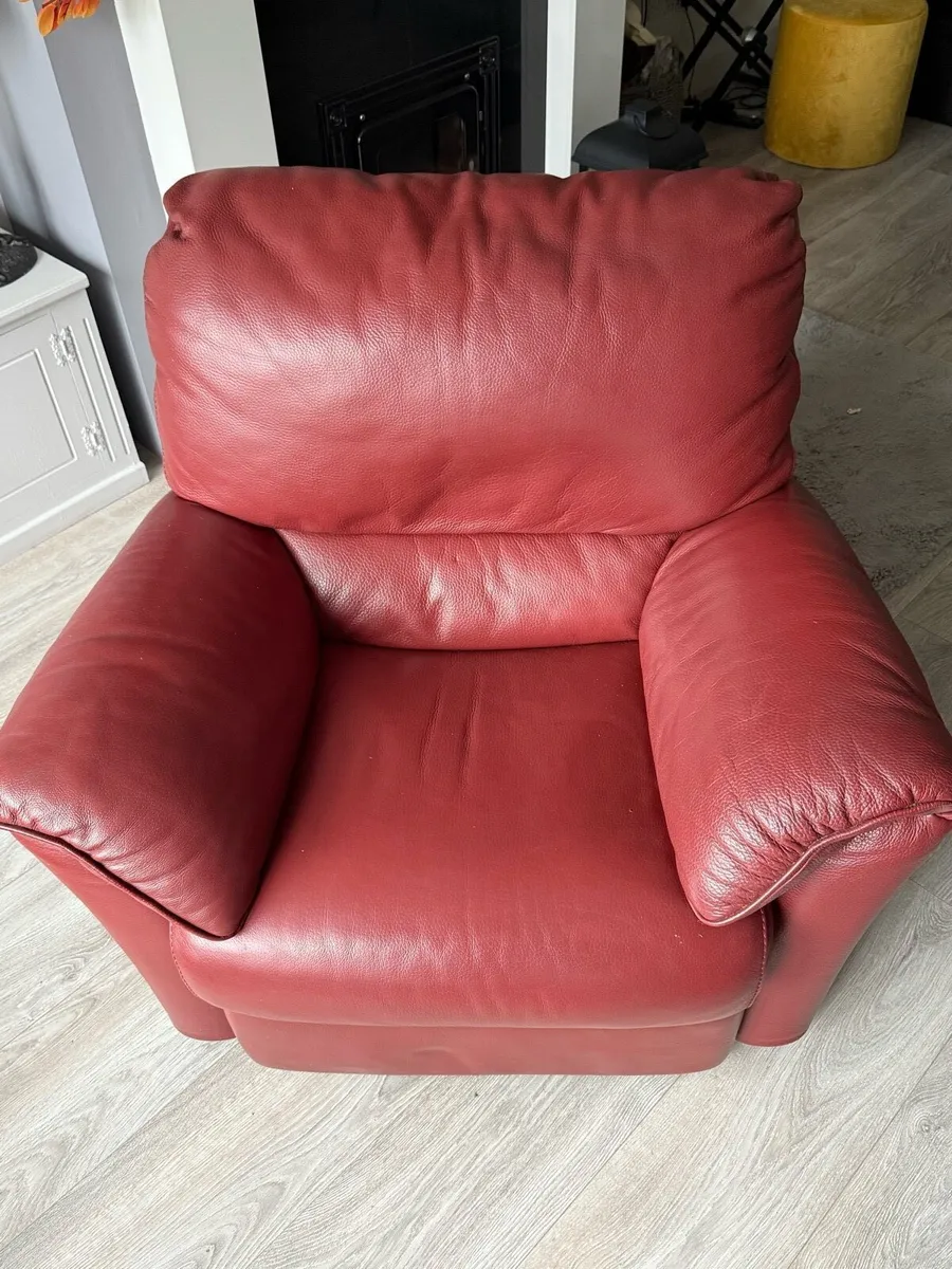 Armchair- Pure Leather Recliner - Image 1