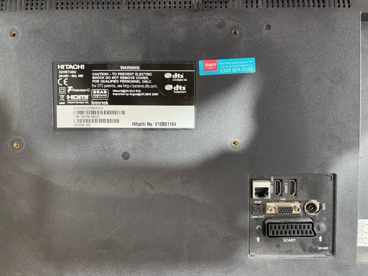 30” hitachi television smart - Image 2
