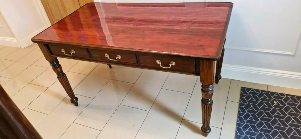 Vintage Table with Drawers - Image 2