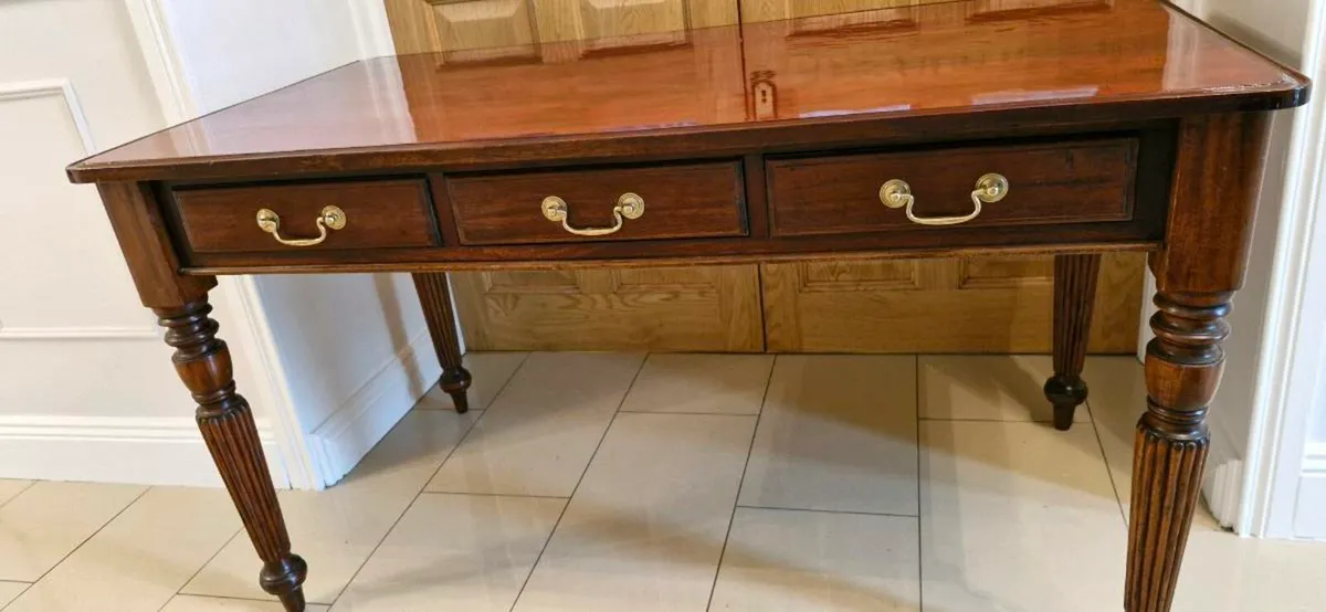 Vintage Table with Drawers - Image 4