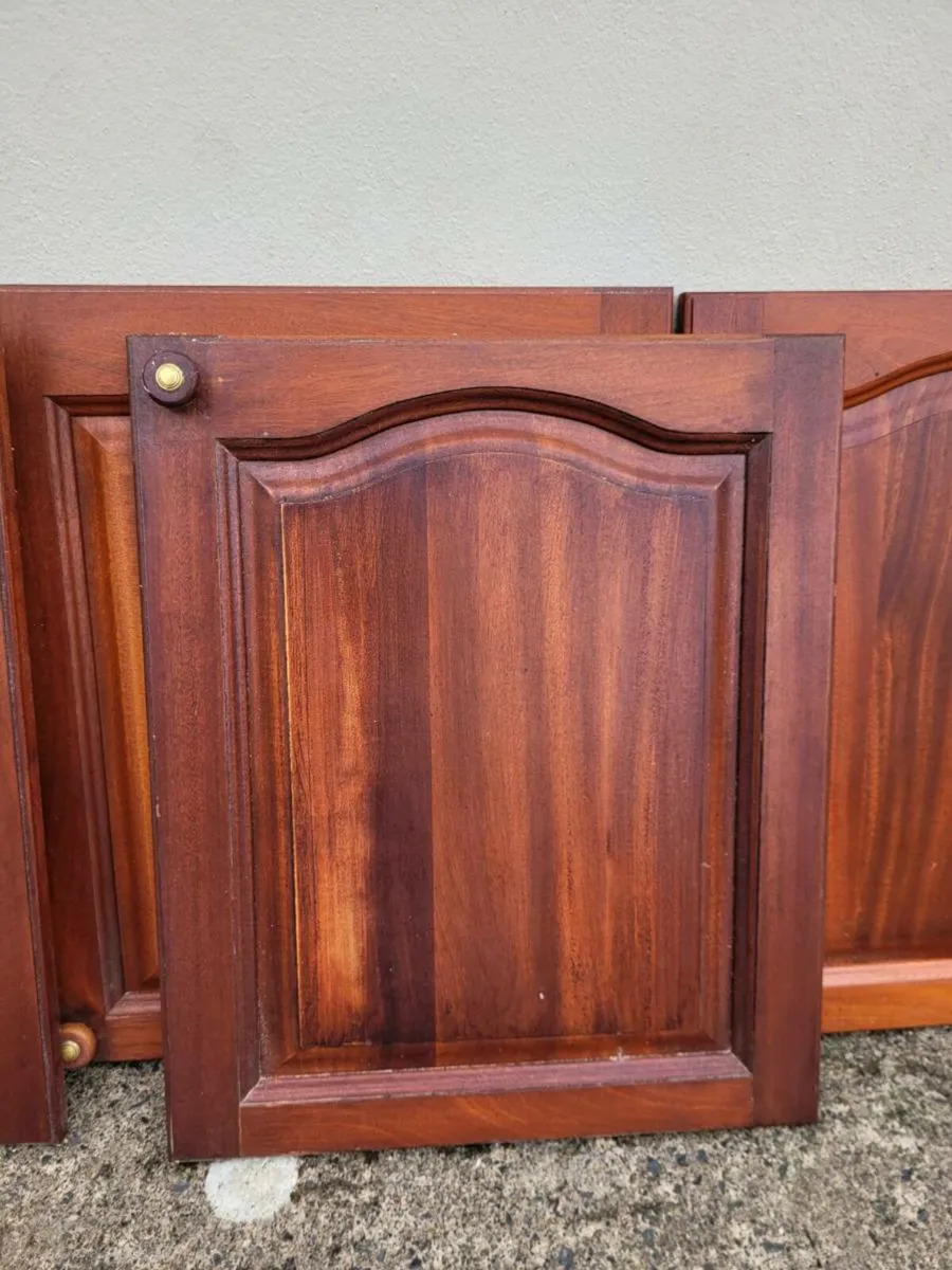 Solid Mahogany Cabinet Doors - Image 1