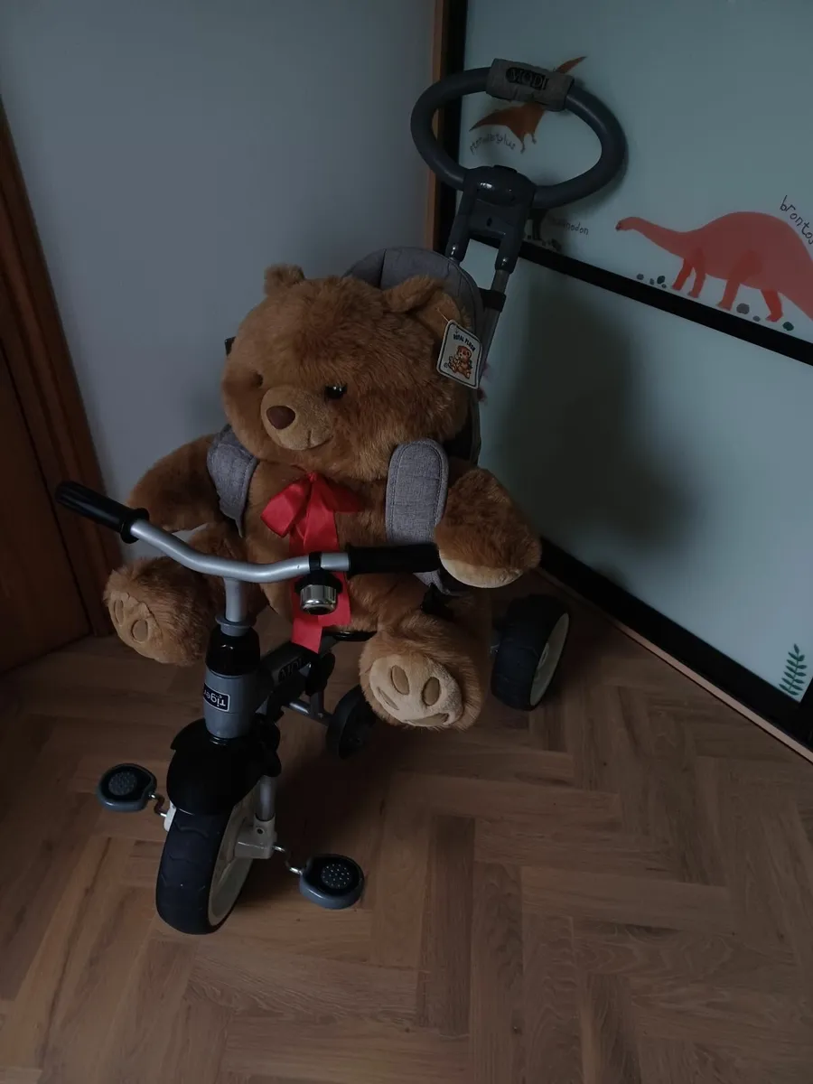 Children's Modi Trike with handle and large Teddy - Image 1