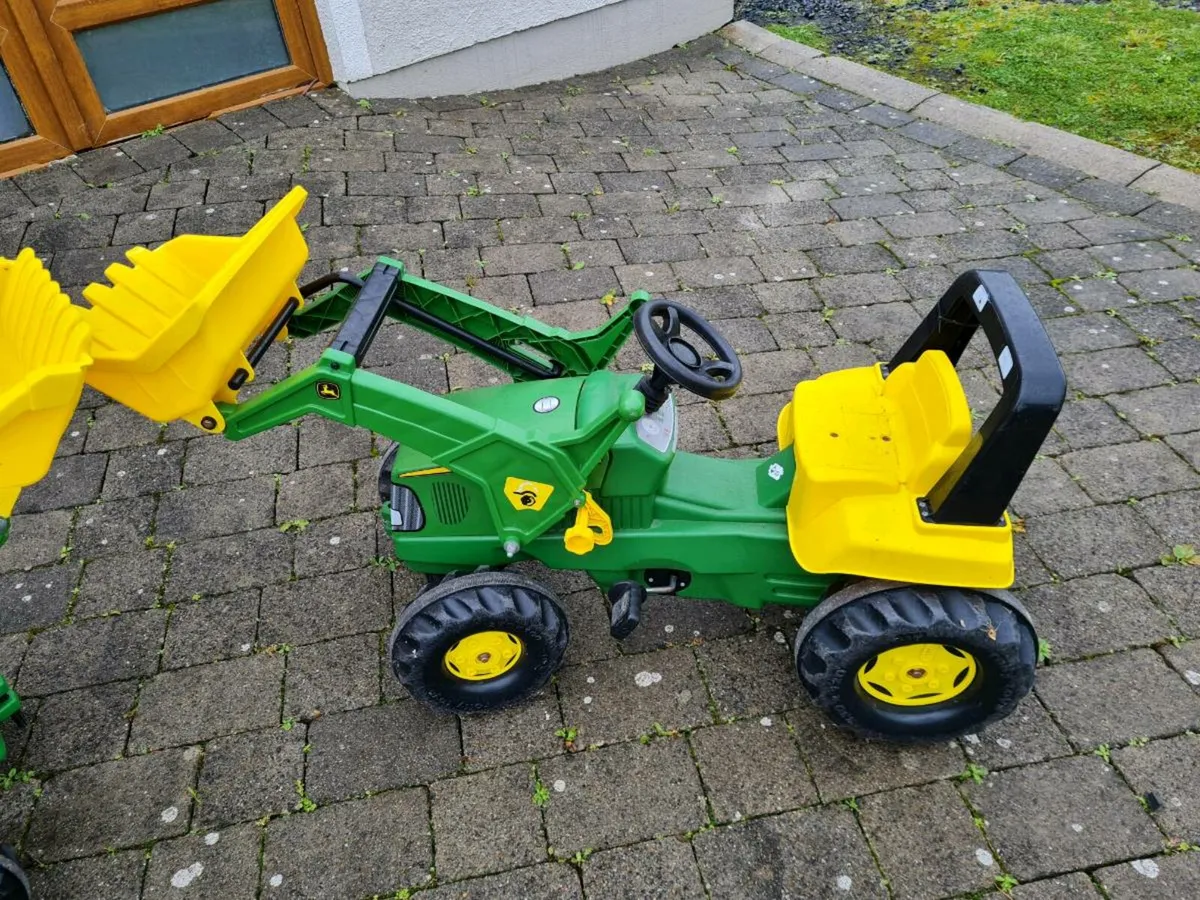 John Deere Tractors and trailer - Image 2