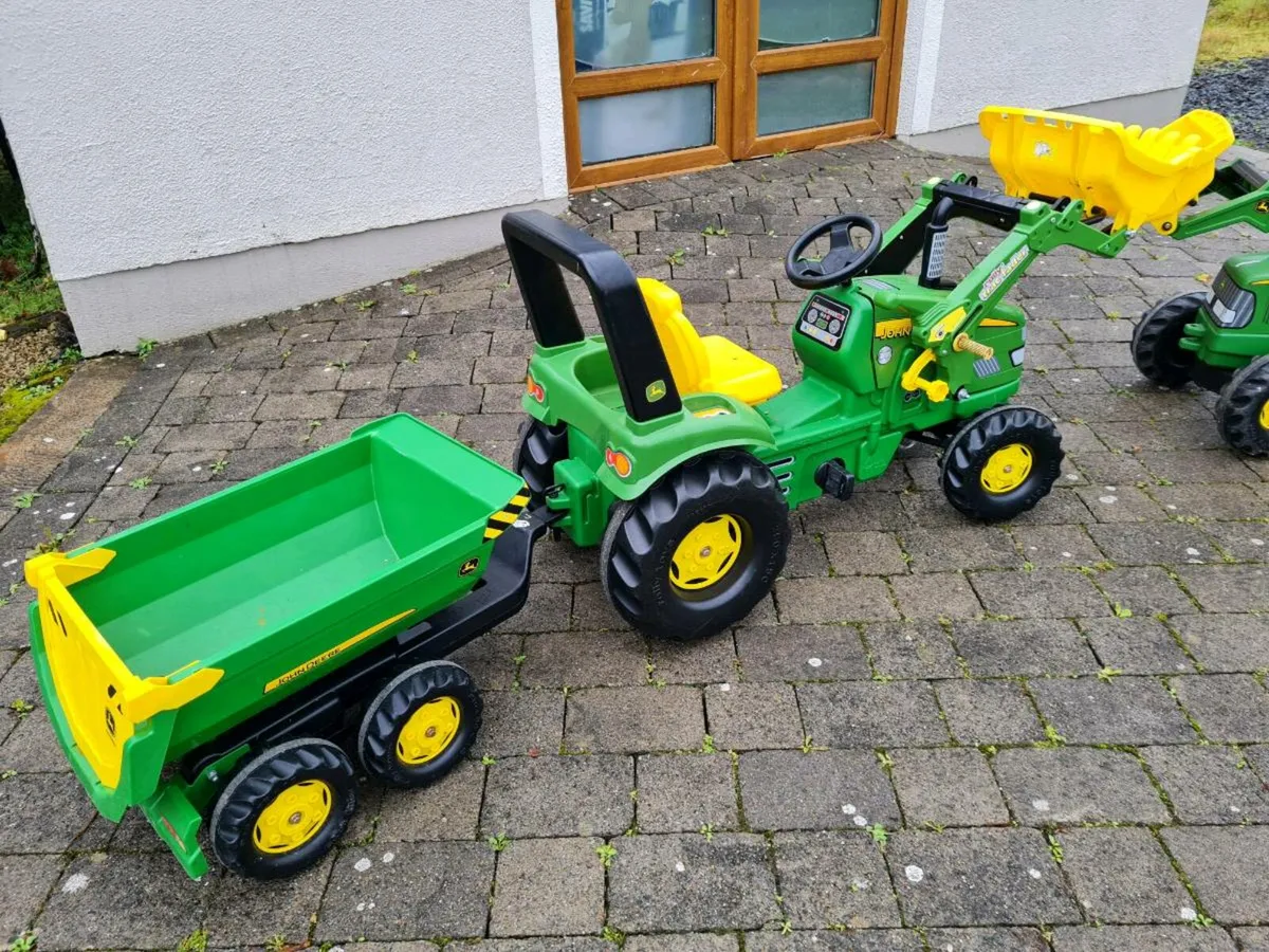 John Deere Tractors and trailer - Image 3