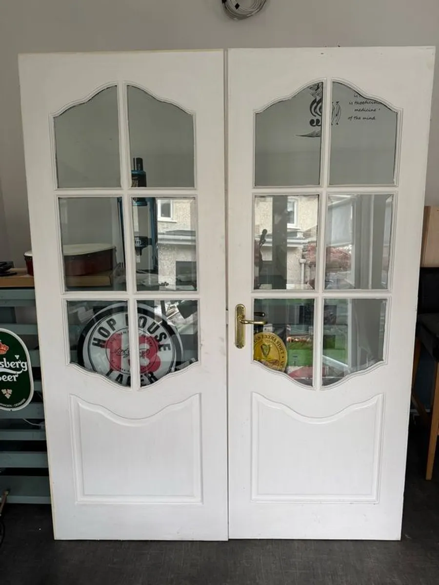 Solid interior 6 pane doors