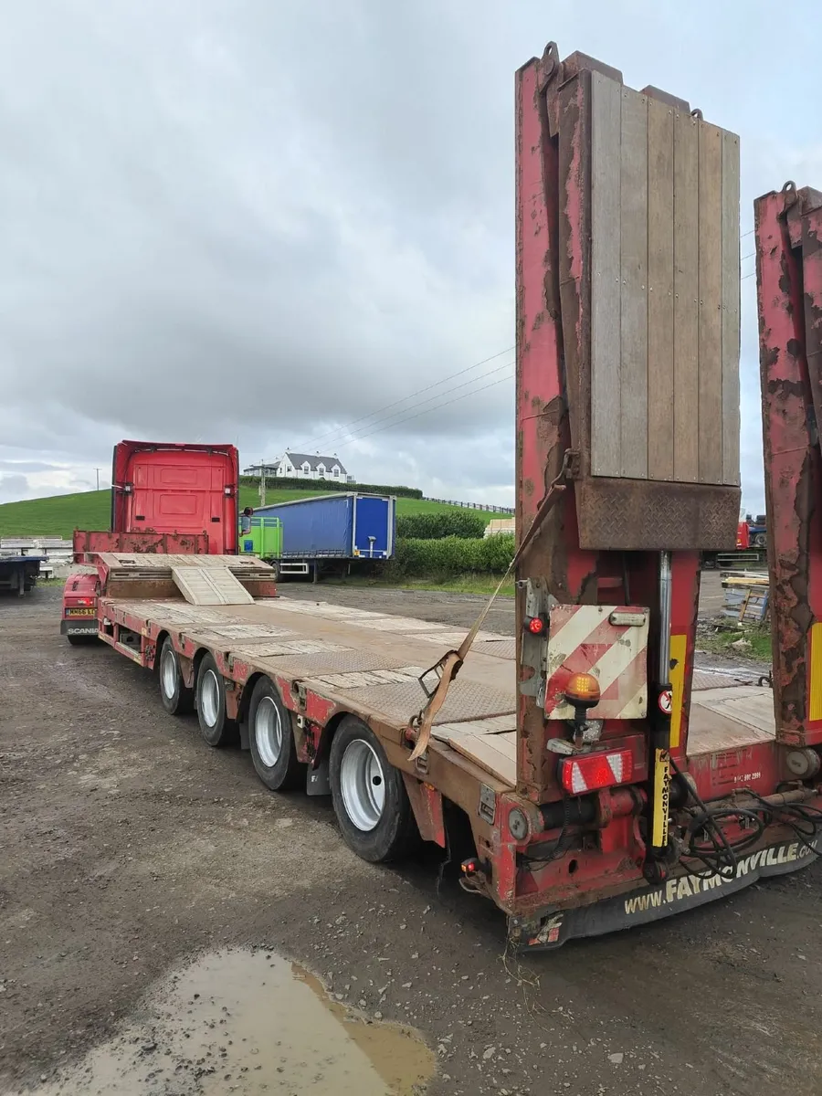 2010 Faymonville 4 axle 9 foot low loader - Image 1