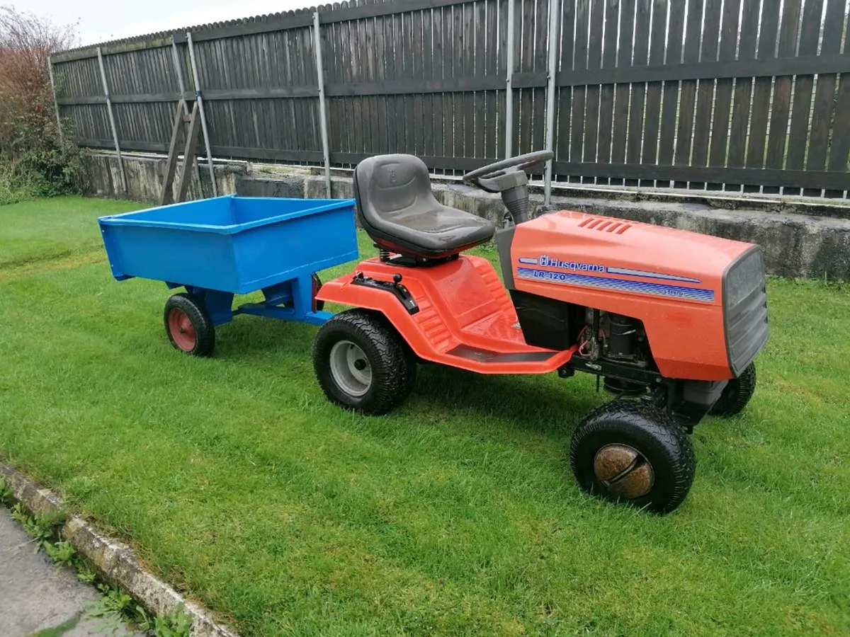 Garden Tractor and Tipping Trailer - Image 1