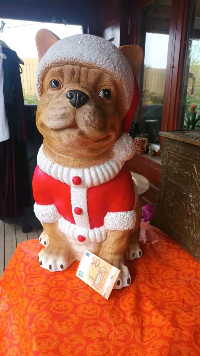 Large heavy Christmas French poodle decoration - Image 2