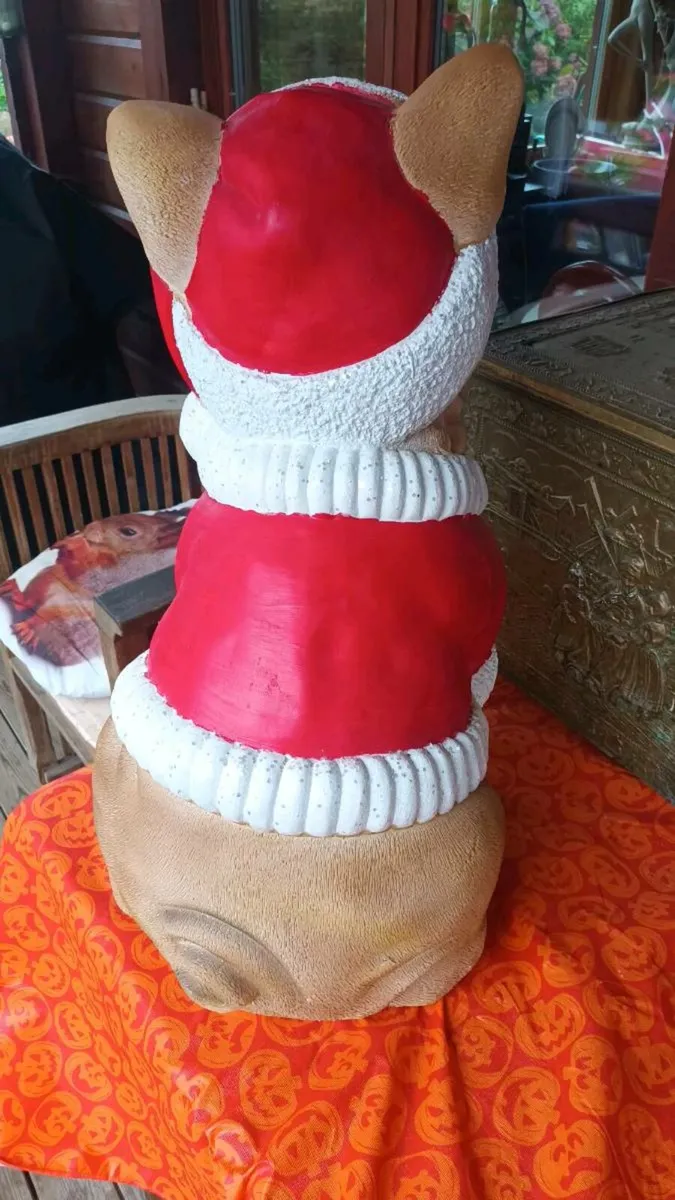 Large heavy Christmas French poodle decoration - Image 4