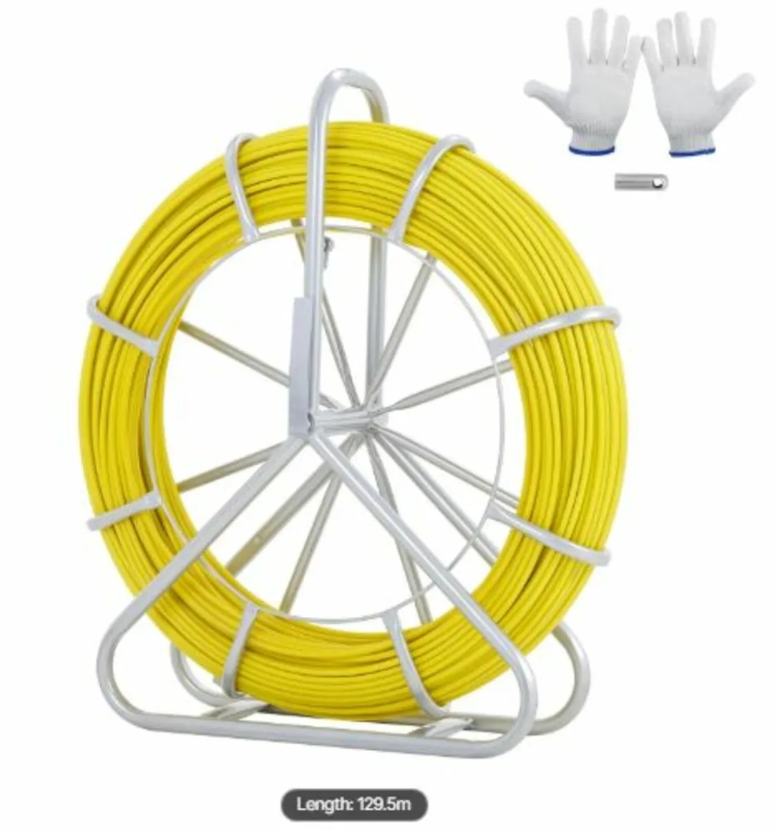 Fish Tape Fiberglass, 129.5 m, 6.4 mm, Duct Rodder - Image 1