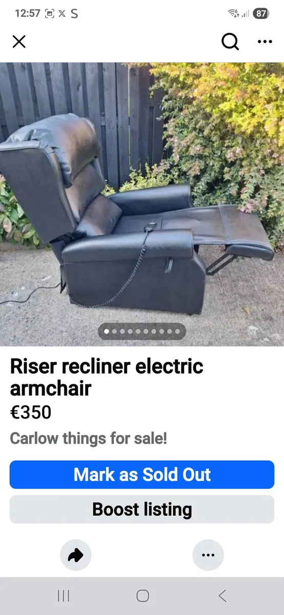 Electric riser recliner armchair - Image 1