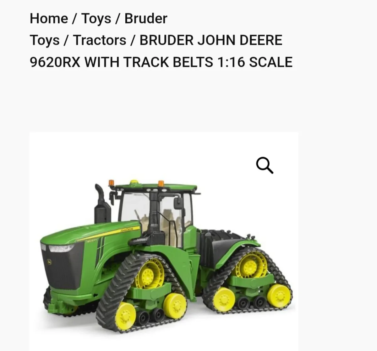 Bruder aJohn Deere 9260 RX - Image 1