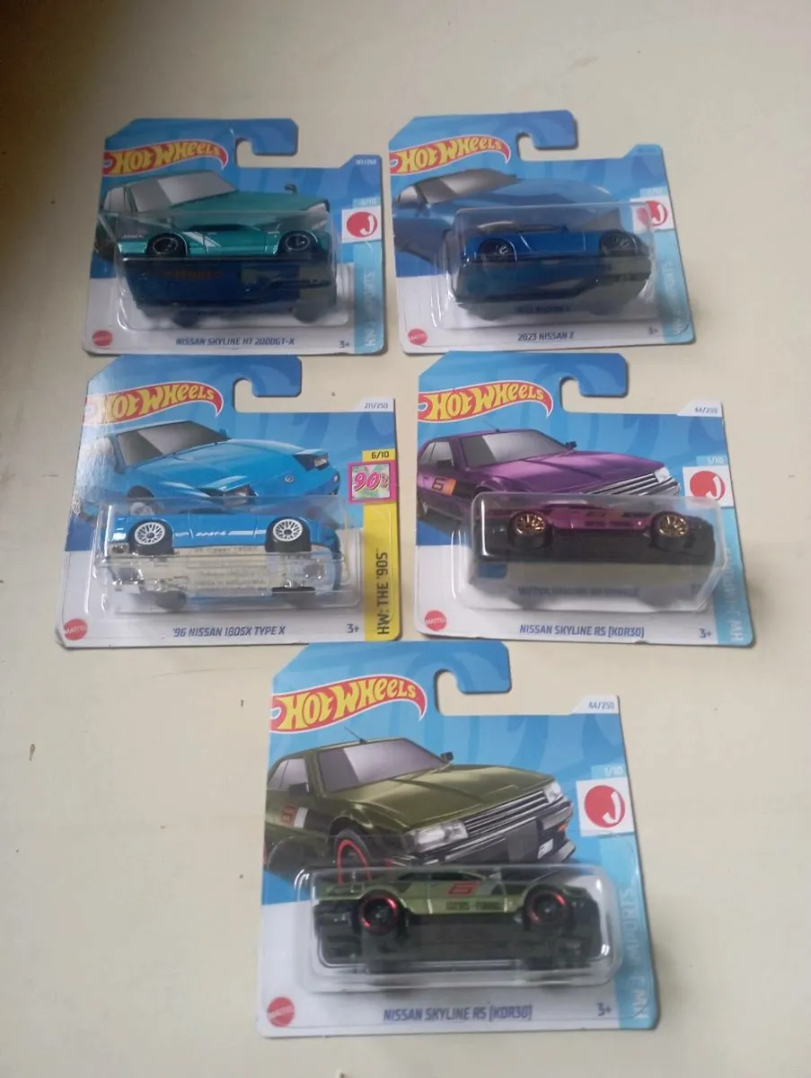 HOT WHEELS DIE-CAST NISSAN MODLES CARS  €5 EACH - Image 1