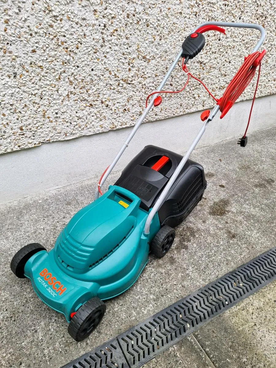 Bosch corded electric lawnmower