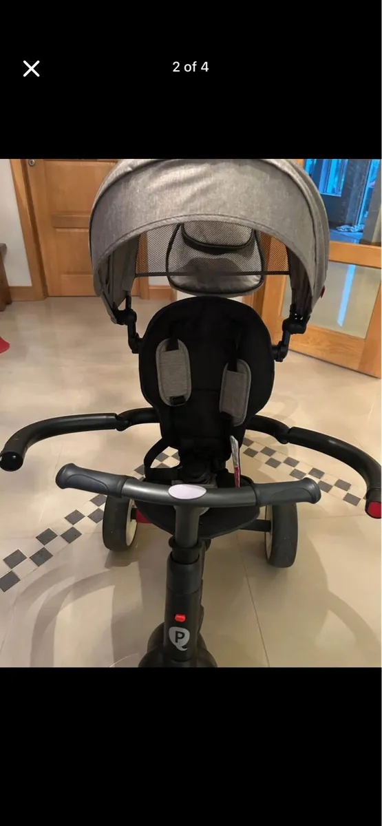 QPlay - Children's tricycle 3in1 RITO EVO grey - Image 2