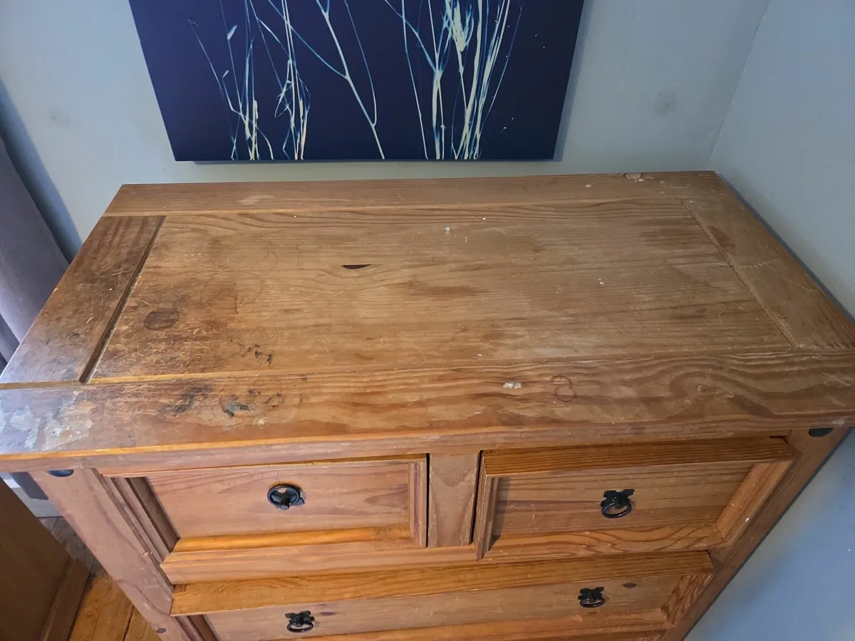 Wooden chest of drawers - Image 3