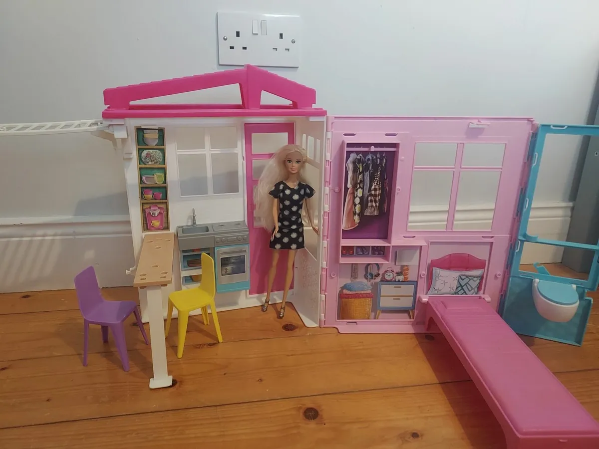 Free Barbie Foldable  Doll House - with Barbie - Image 1