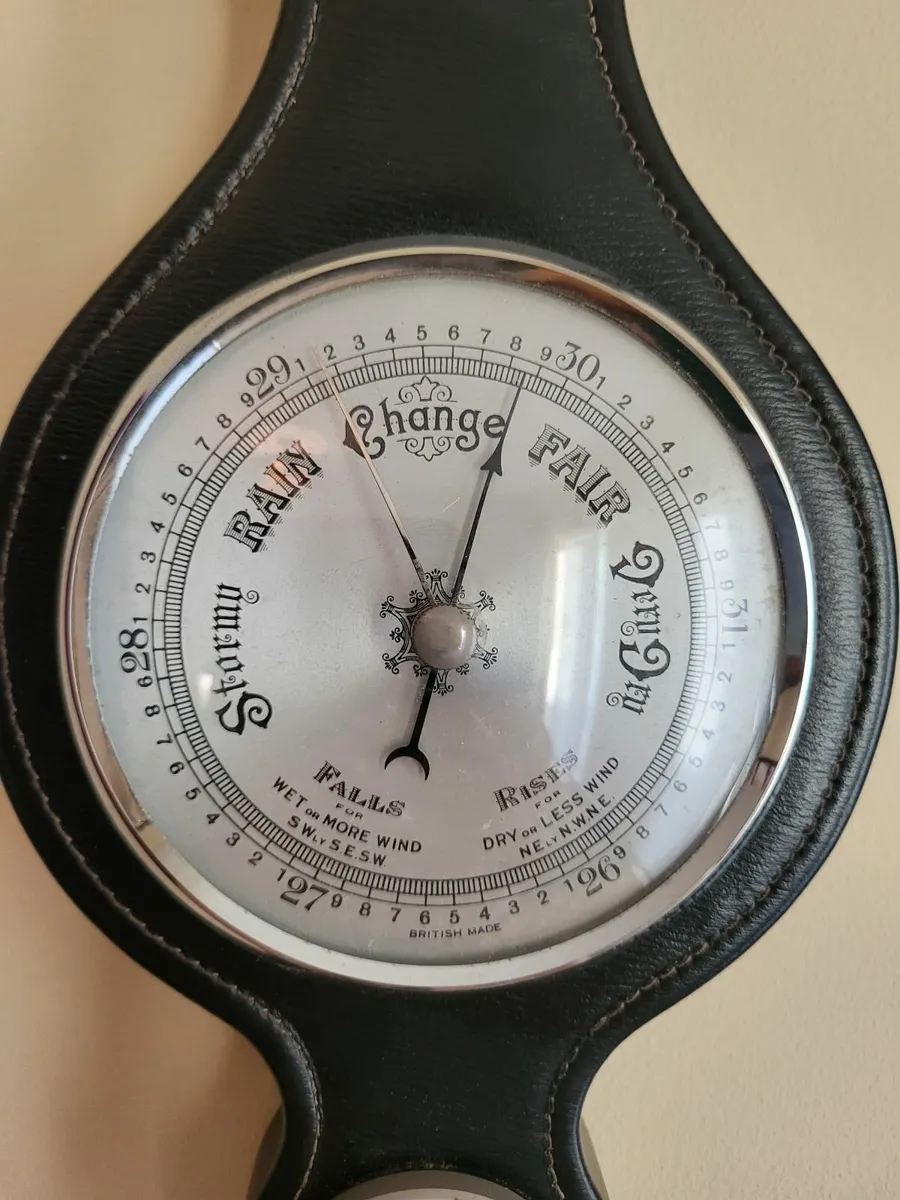 A  Leather Cased Barometer - Image 3