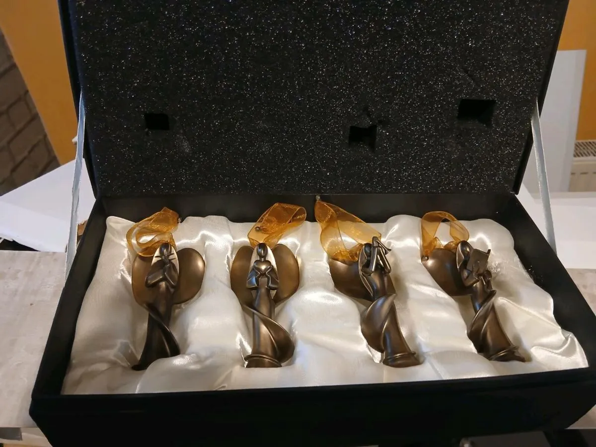 Genesis Bronzed Angel Christmas Tree Decorations - Image 1