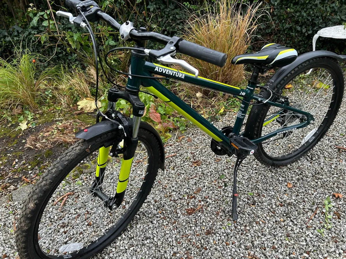 24’ Adventure unisex kids green bike - Image 1