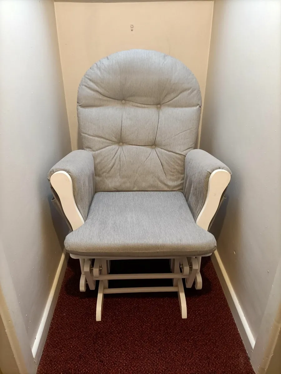 Rocking Chair and Stool - Image 1