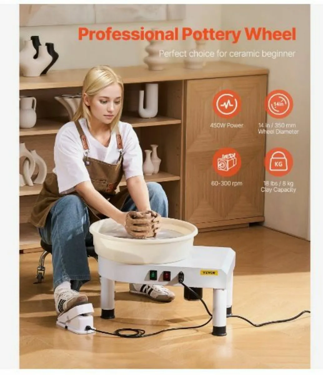 Pottery Wheel, 35 cm Ceramic Wheel - Image 2