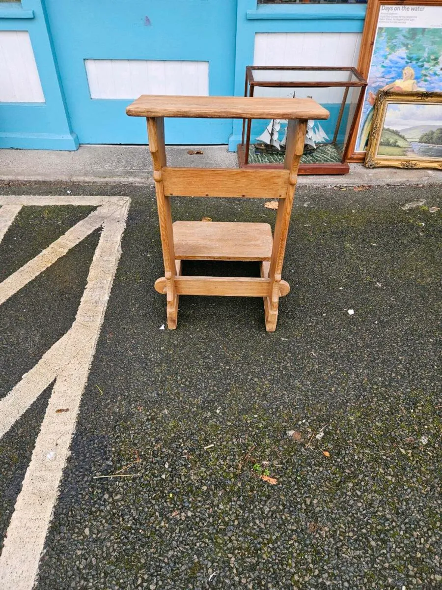 Vintage Pine Prayer Stand - Image 1