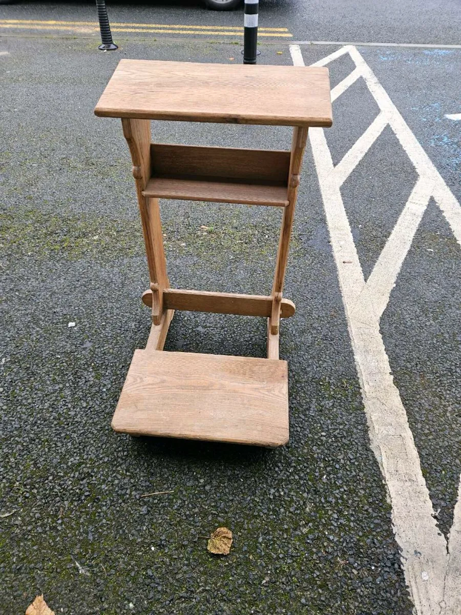 Vintage Pine Prayer Stand - Image 4