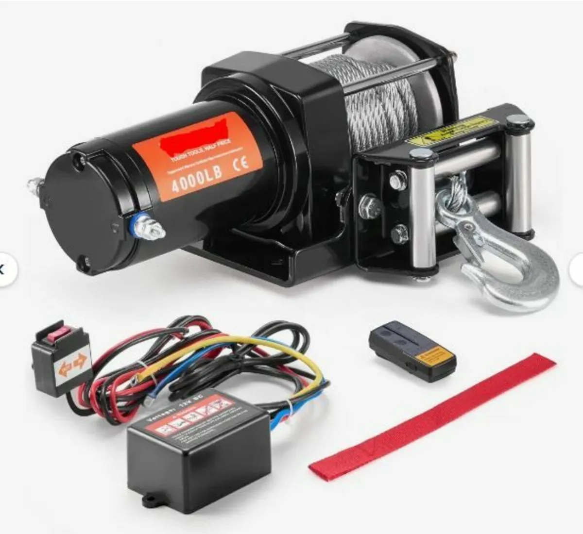 Electric Winch ATV UTV 1814.4 kg Steel - Image 1