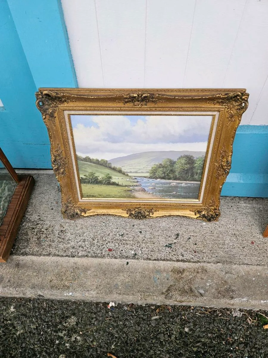 Vintage Mason Blair Oil on Canvas - Image 1