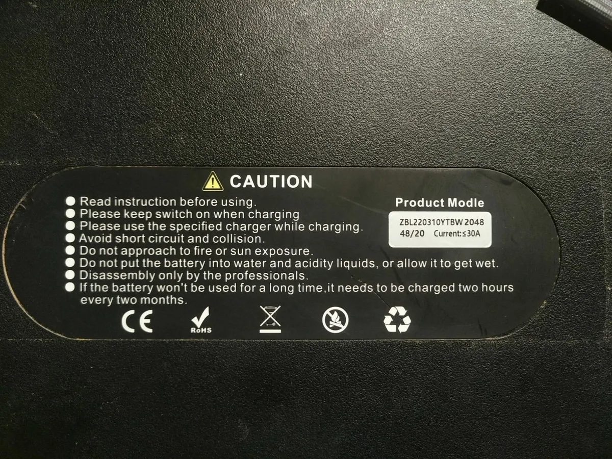 48V 20Ah E-bike Triangle Battery - Image 2