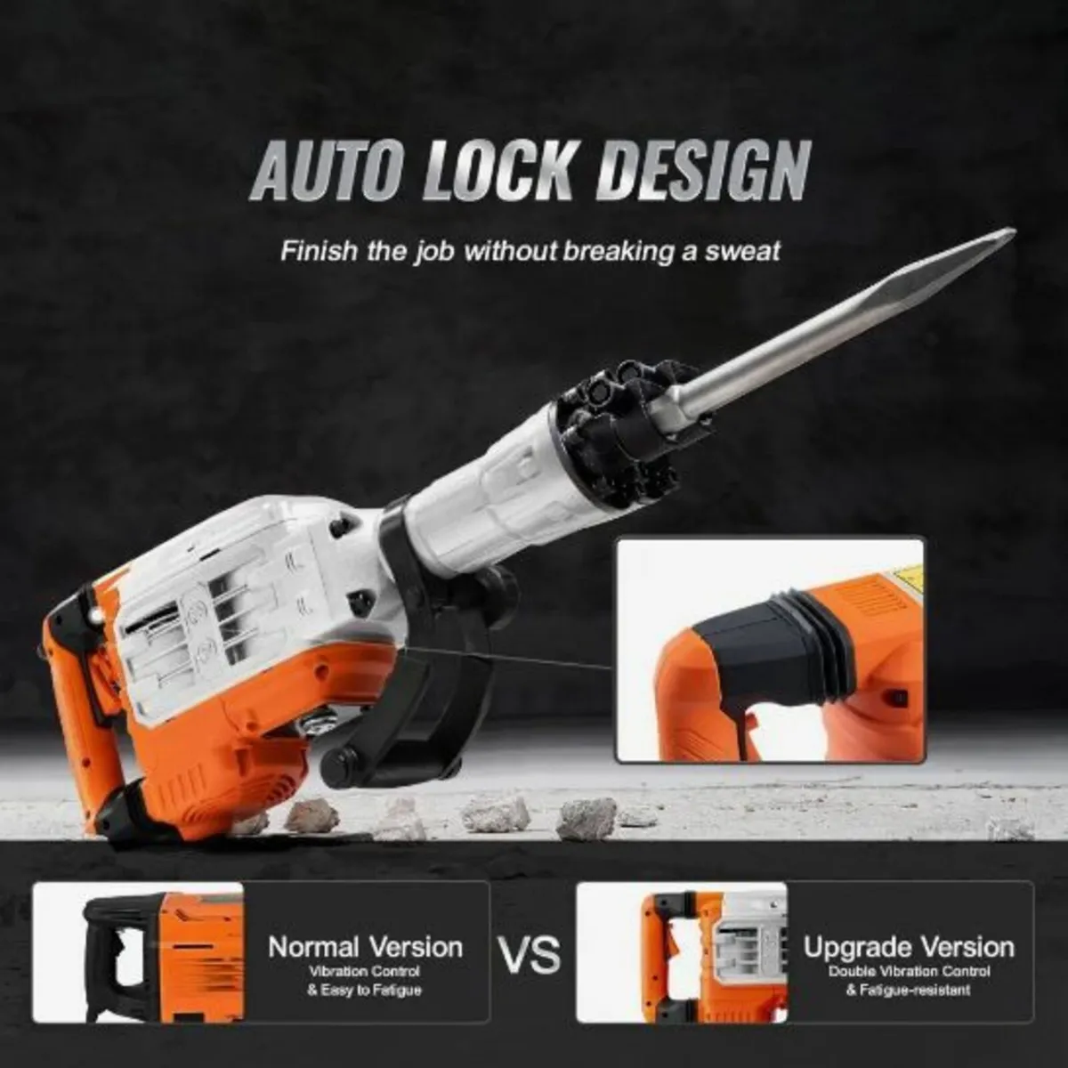 Demolition Jack Hammer Concrete Breaker 3500W - Image 3