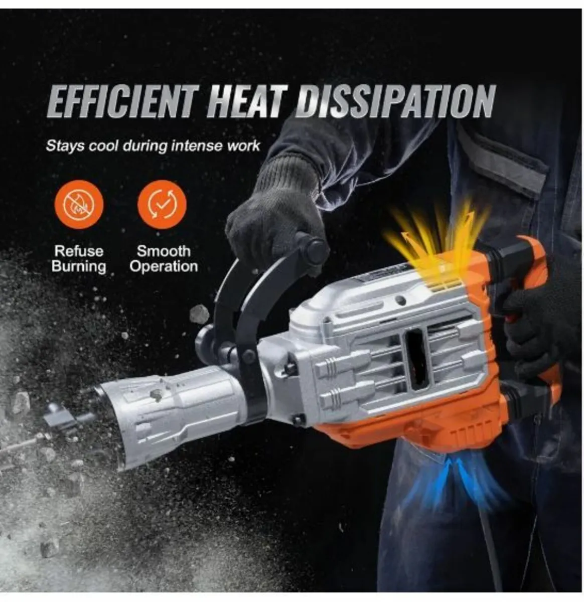 Demolition Jack Hammer Concrete Breaker 3500W - Image 4