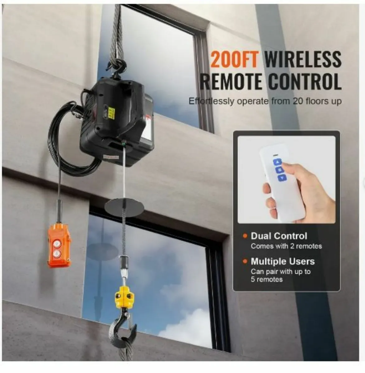 3-in-1 Portable Electric Hoist Winch - Image 2