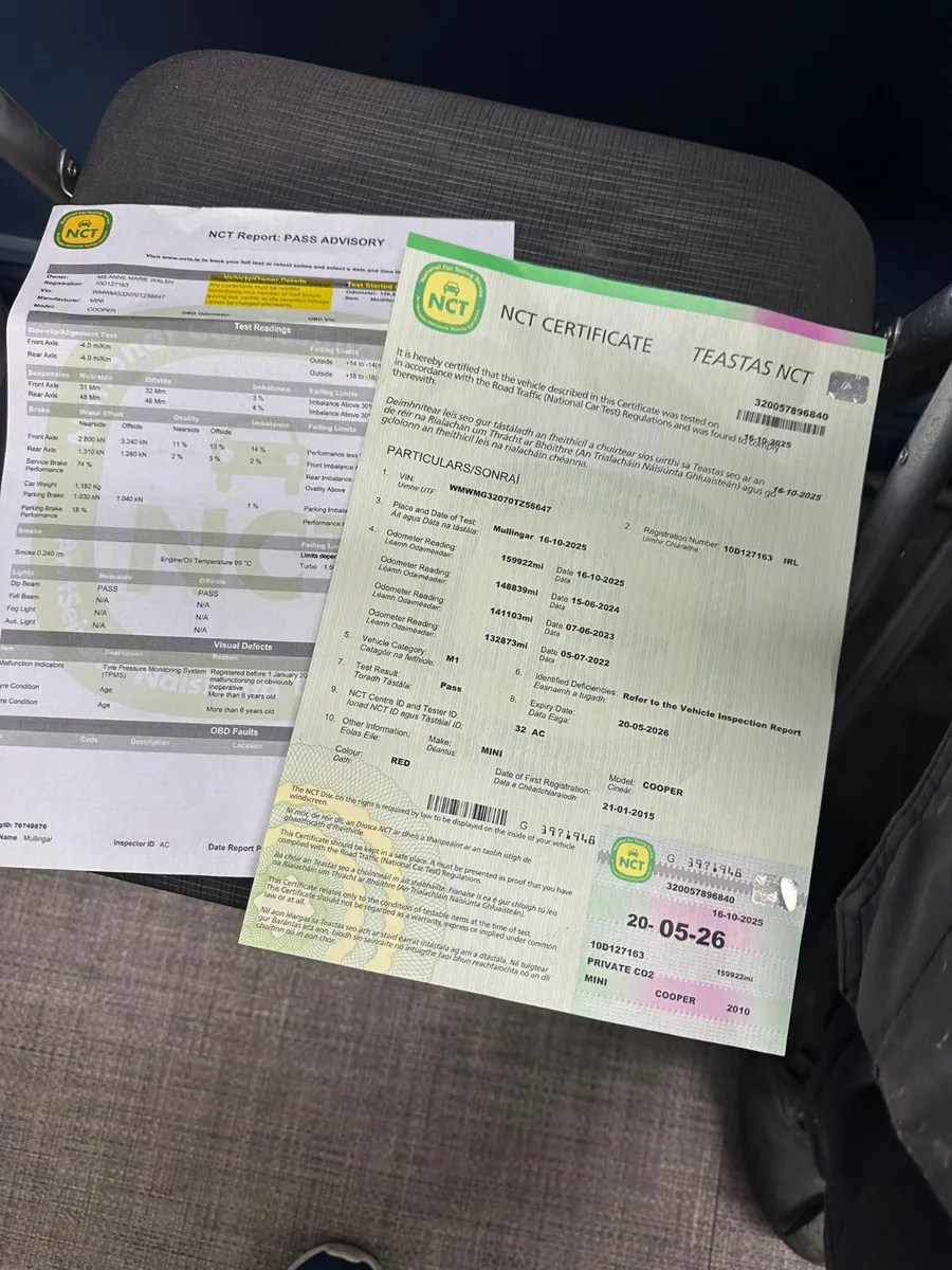 Mini Cooper 2010 1.6 diesel. New nct 05/26 - Image 3