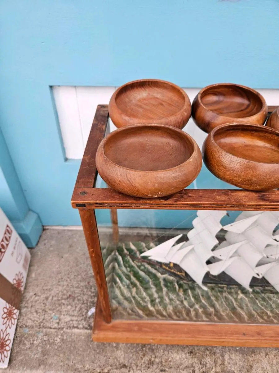 Vintage Mid Century Wooden Bowls Made in Denmark - Image 2