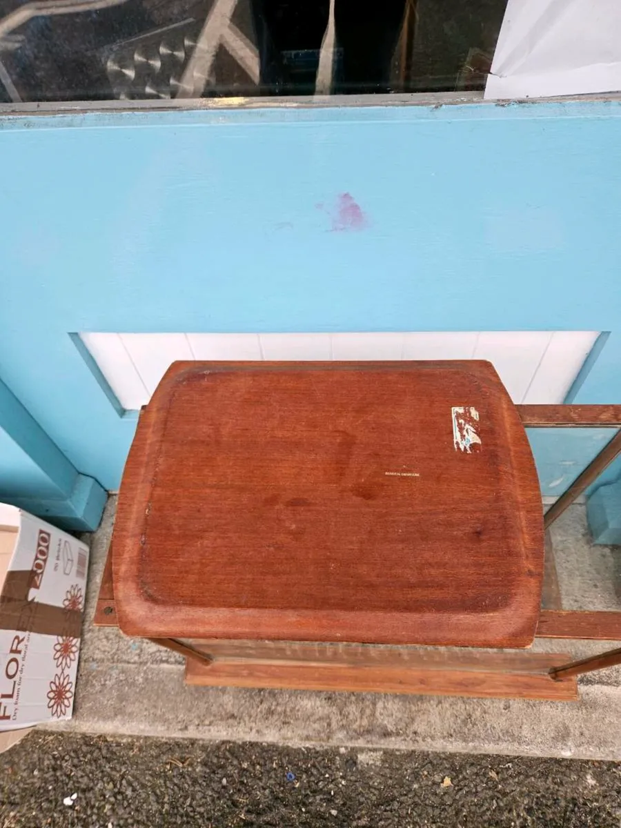 Vintage Mid Century Wooden Tray Made in Denmark - Image 3