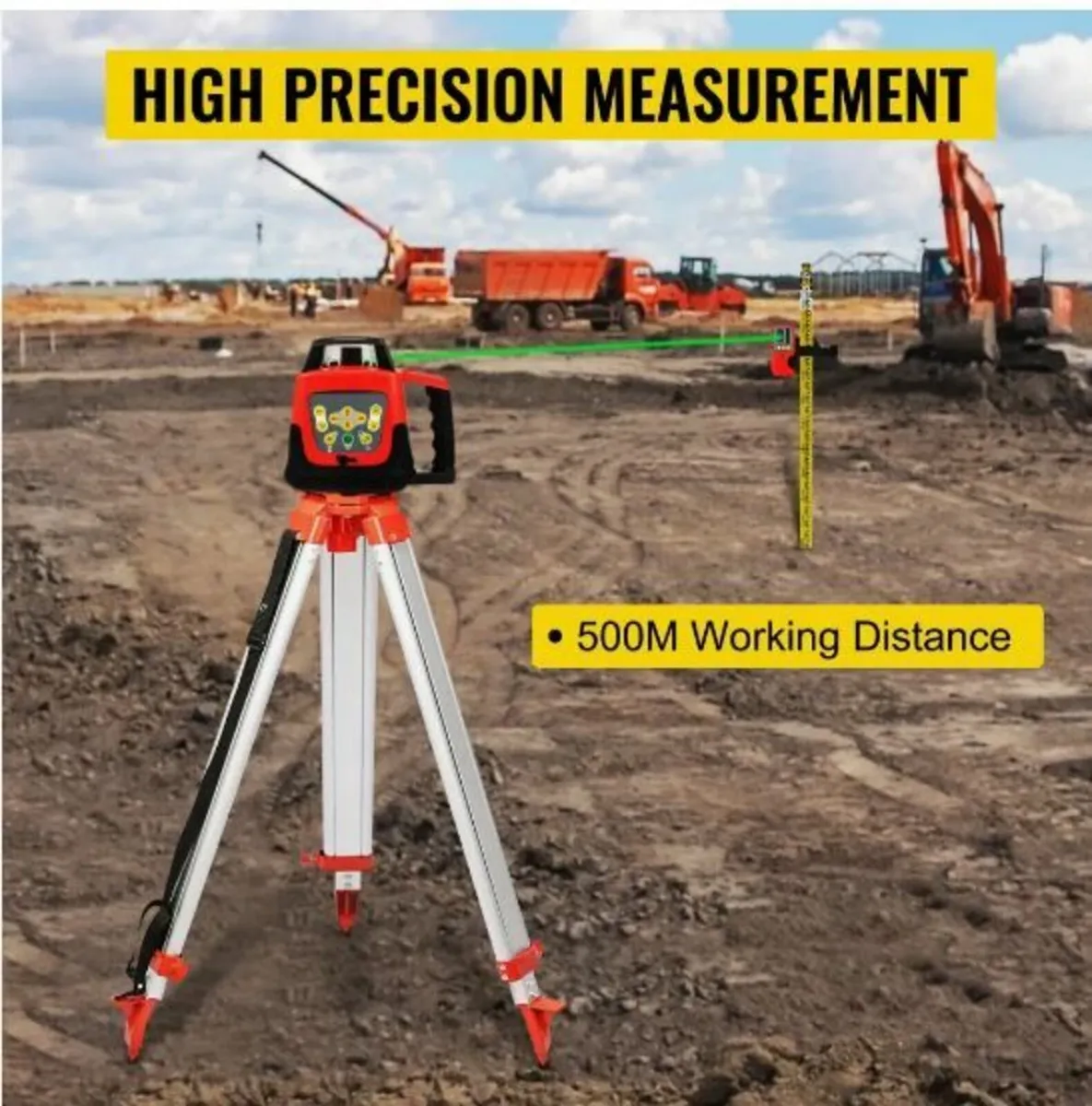 Green Rotary Laser Level Kit - Image 4