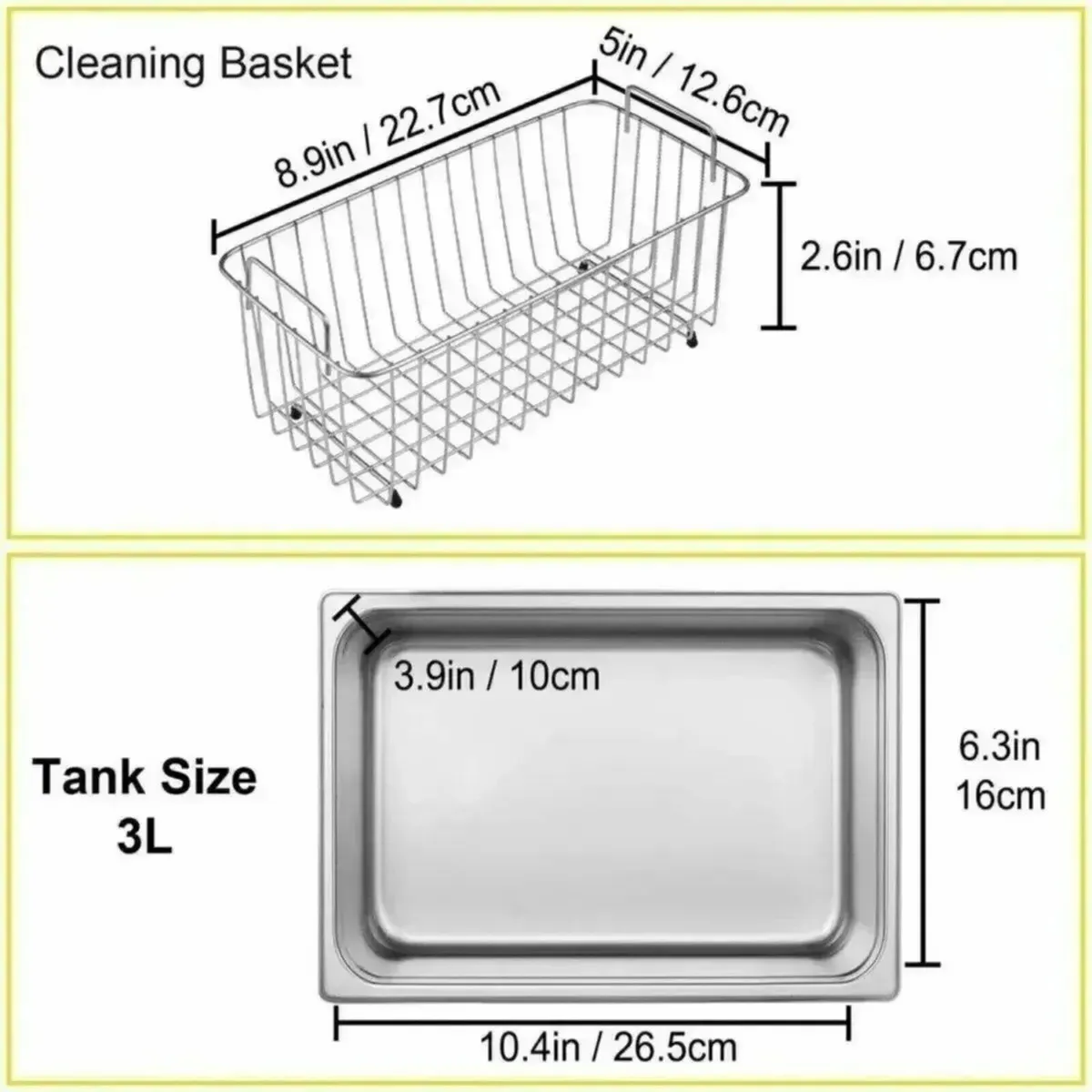 3L Ultrasonic Cleaner Machine for Delicate Items - Image 3