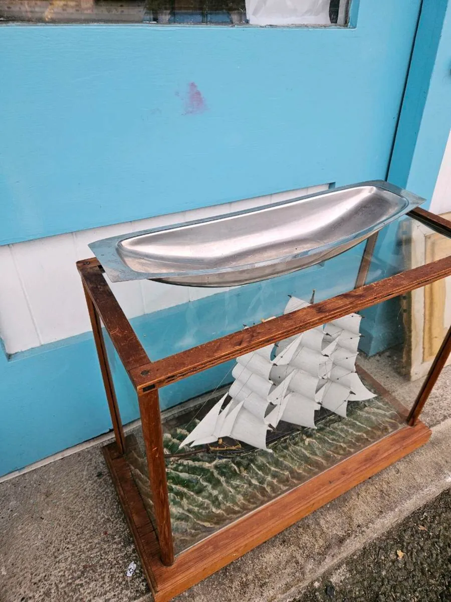 Vintage Mid Century Stainless Steel Tray - Image 3