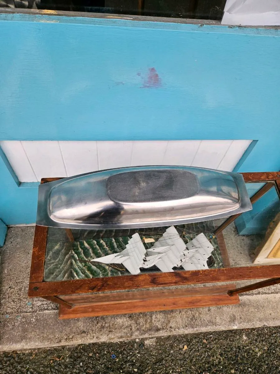 Vintage Mid Century Stainless Steel Tray - Image 4