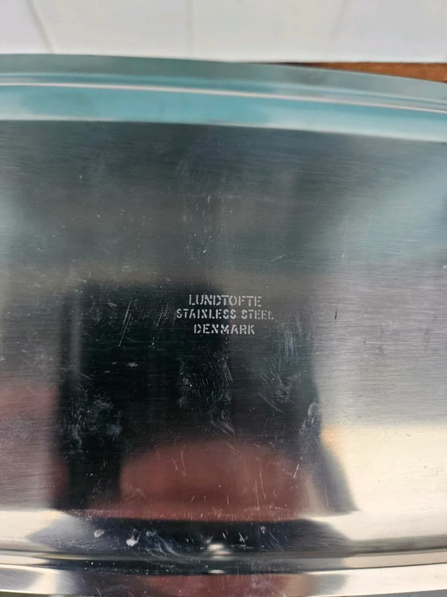 Vintage Mid Century Stainless Steel Tray - Image 3