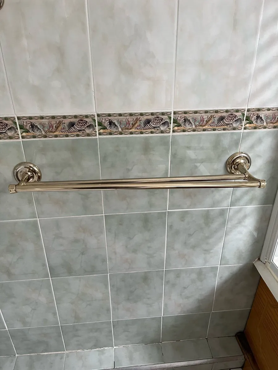 Brass towel rail