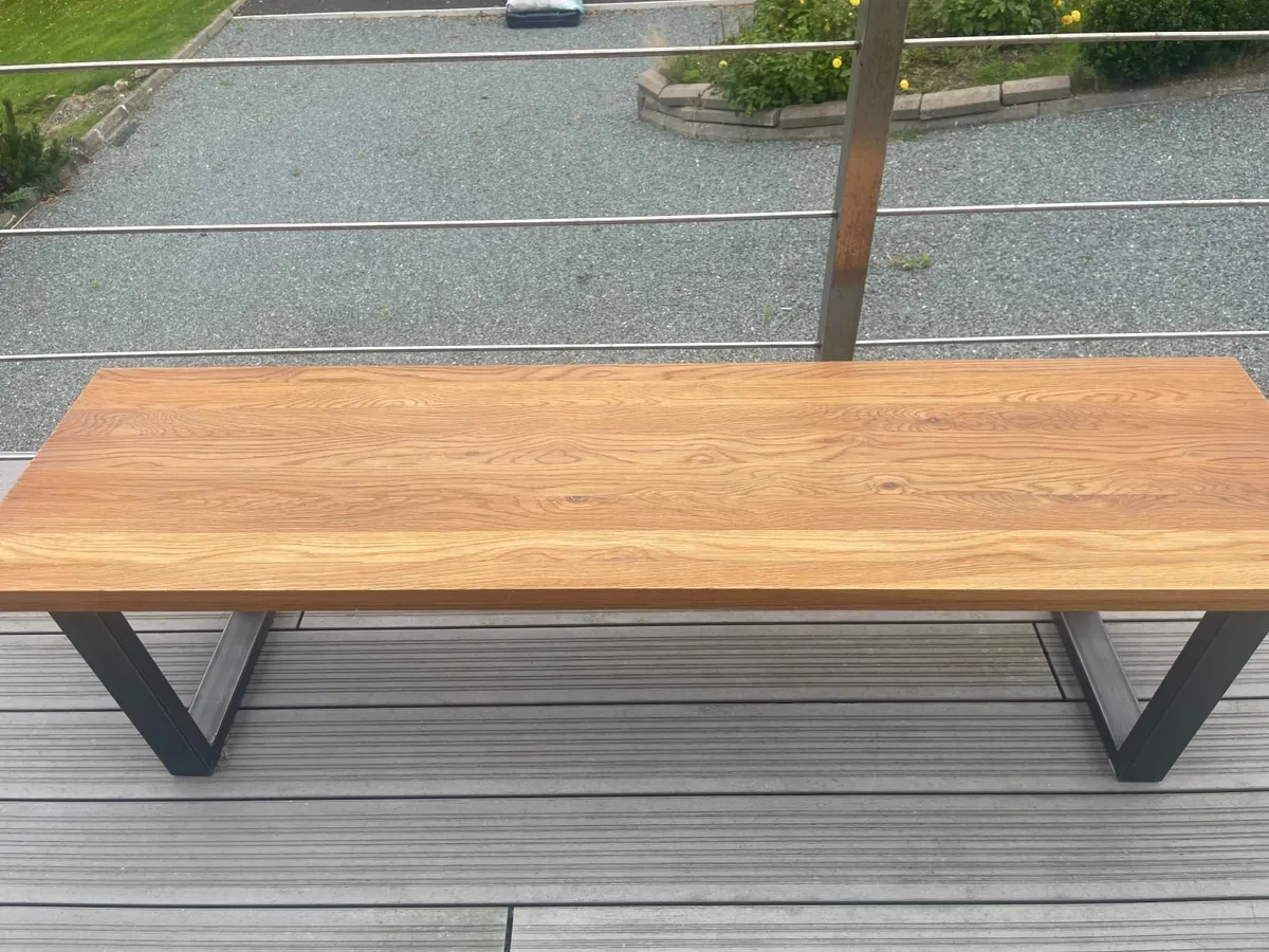 EZ Living Dining Oak Bench 160 cm - Renvyle Bench - Image 2