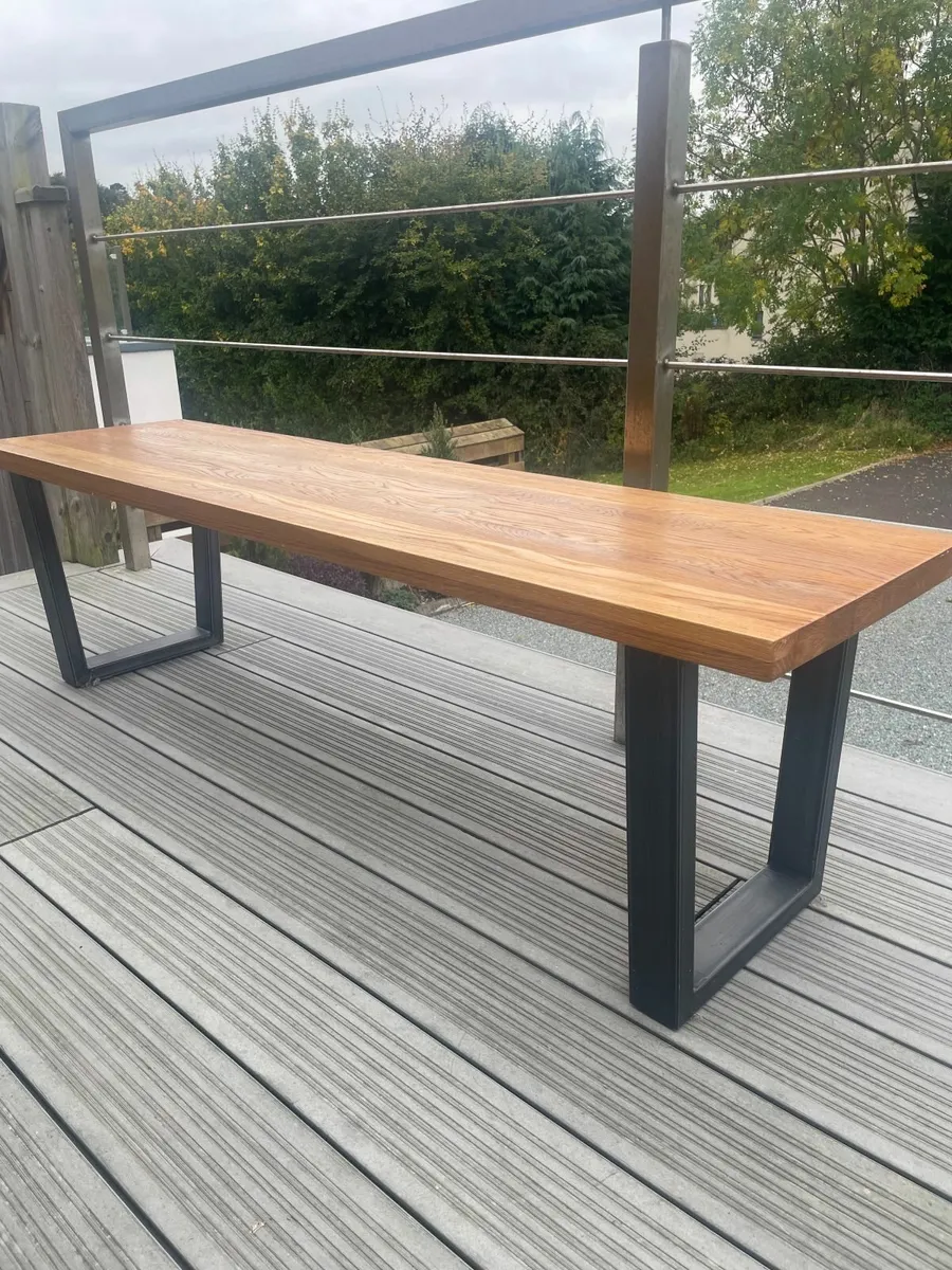 EZ Living Dining Oak Bench 160 cm - Renvyle Bench - Image 1