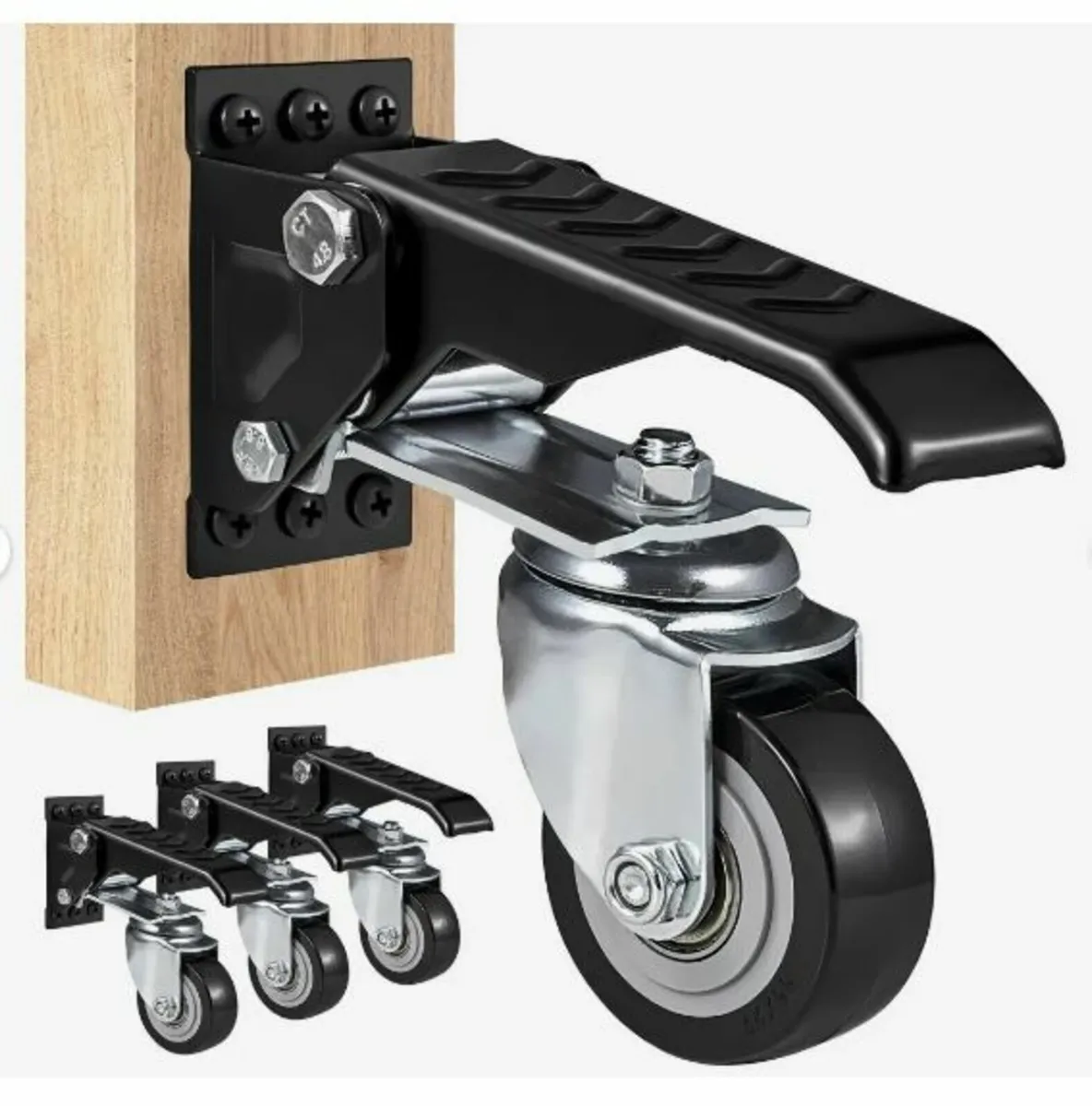 Workbench Caster Wheels, 74.8kg Load Capacity, - Image 1
