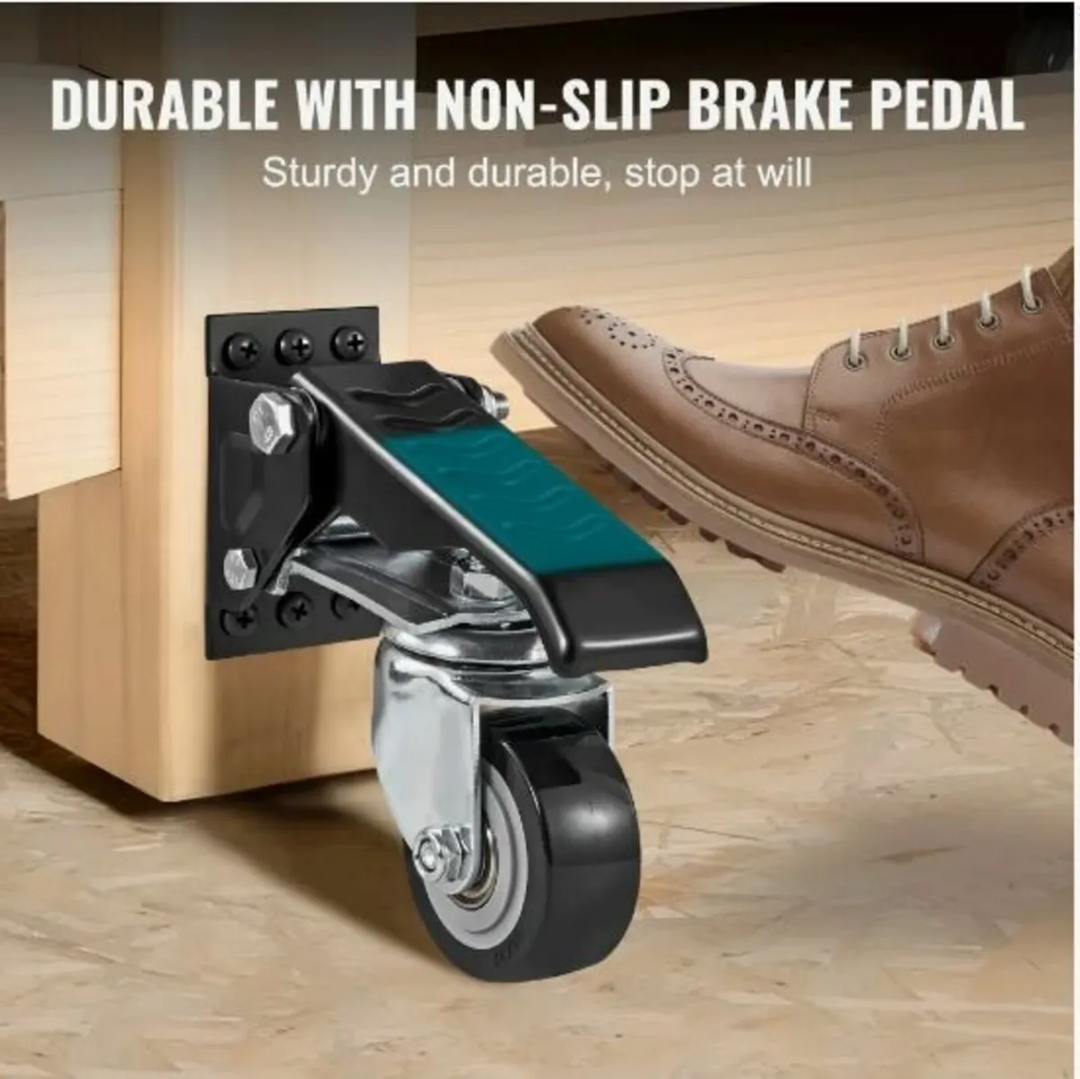 Workbench Caster Wheels, 74.8kg Load Capacity, - Image 4