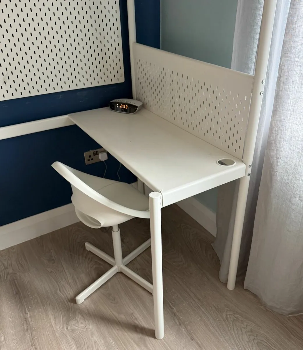 Kids Loft Bed with Built-in Desk & Chair - Image 4